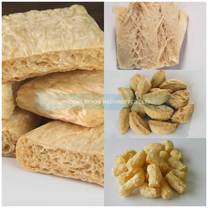 Machine de fabrication entièrement automatique de morceaux de soja d'usine Extrudeuse TVP en acier inoxydable Pépites de soja texturées - Product Image 4