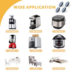 Glissières autocollantes <span class=keywords><strong>en</strong></span> PTFE <span class=keywords><strong>de</strong></span> 40 mm pour un déplacement facile des meubles, chaises, tables, tapis <span class=keywords><strong>de</strong></span> sol, protections <span class=keywords><strong>de</strong></span> sol robustes - Product Image 3