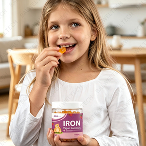 Gomitas de Hierro Veganas de Marca Privada OEM para Niños, Libres de Alérgenos, con Complejo B, Vitamina C, Biotina y Zinc - Product Image 5