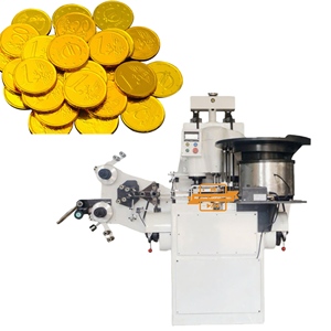 Nouvelle machine d'emballage de papier de feuille d'aluminium doré pour l'emballage automatique de haute précision motorisé par PLC de chocolat Ferrero Rocher - Product Image 2