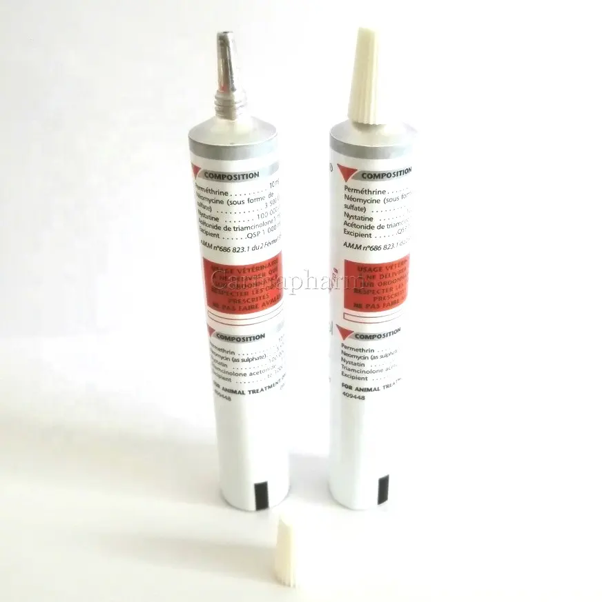 Personalizzato vuoto pieghevole in alluminio imballaggio medicina tubo vuoto tubo di crema