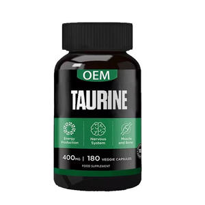 Capsules de taurine de qualité alimentaire à marque privée ASAP, complément sportif à base de plantes, 500 mg pour adultes - Product Image 1