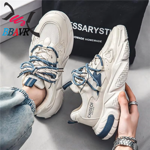 Baskets respirantes en maille pour hommes, idéales printemps-été-automne, chaussures de sport décontractées, semelle extérieure en caoutchouc, rehaussantes, style tendance pour papa - Product Image 5