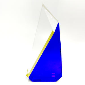 Diocai光泽玻璃水晶奖杯在全球风险投资峰会上获得新兴领导者年度荣誉奖 - Product Image 1