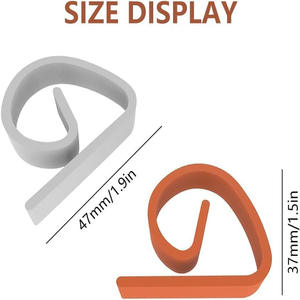 <span class=keywords><strong>Nappe</strong></span> antidérapante avec boucle <span class=keywords><strong>fixe</strong></span> en plastique et petit support de tissu sécurisé à clip - Product Image 5