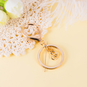 Metal Keychain Lobster Clasp 33mm Round Fashion <b>Key</b> <b>Ring</b> Hard Wearing Keychain <b>Accessories</b> Wholesale - Product Image 3
