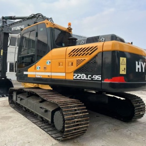 Puissante pelle sur chenilles d'occasion Hyundai 220lc-9s, modèle d'excavatrice d'occasion 22 tonnes 220-9s, moteur d'origine pour l'exploitation minière - Product Image 3