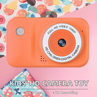 Cámara Digital para Niños X15, MOS 4K HD, Mini Cámara con Pantalla de 2.4 Pulgadas, Lente Intercambiable de Gran Angular de 180°, Juguete de Cumpleaños
