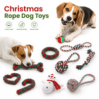 Juguete de Cuerda para Perros de Nueva Temporada con Diseño de Colores Festivos para Masticar y Jugar, y Regalos para Dueños de Mascotas