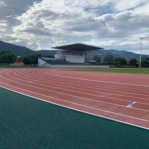 Voies de course préfabriquées en caoutchouc hautement élastiques approuvées INOLP Revêtement de sol sportif de haute qualité pour piste de course de 400 mètres - Product Image 1