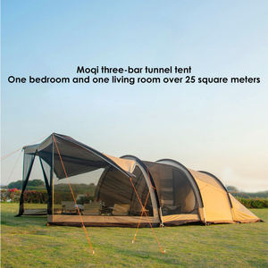 Tente tunnel pliable de camping, grande pièce extérieure, installation facile, tente familiale pour 5 à 8 personnes - Product Image 4