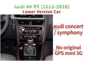 Autoradio Android 13 8,8 pouces 8 Go + 128 Go 8 cœurs avec GPS et écran partagé intégré pour Audi A4L A4 B8 version haute 2009-2016 - Product Image 3