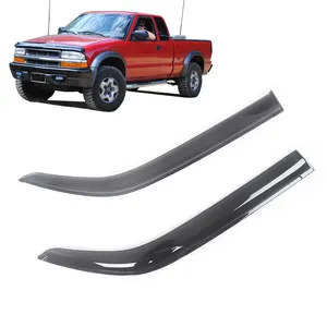 For Chevrolet S10 1994-2005 Car Side Window Visor Sun Rain Guard Shade Shield Shelter Protector Cover Frame Sticker Accessories