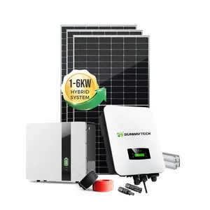 Hoge Temperatuur Bestendige 3kw Thuis 5kw 10kw Groothandel Prijs Full Zonne-Energie Systeem 5 Kw 6kw 7kw 8kw Zonnebrandcrème Solar Generator