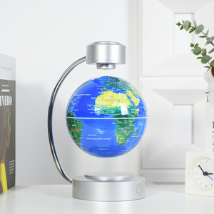 140mm avec éclairage magnétique flottant rotatif carte du monde Globe géographie éducation ressources pédagogiques cadeau - Product Image 5