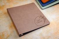 Fabricant Flexible Lay Flat PU Leather Cover Sujet Portfolio Document File Folder Planner Rechargeable 3 Ring Binder