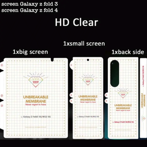 Para Samsung Z <span class=keywords><strong>Fold</strong></span> 5 <span class=keywords><strong>4</strong></span> Flip 3 Matte Tpu <span class=keywords><strong>Protector</strong></span> de pantalla High Clear Folding Hydrogel Film Soft Tpu Película protectora - Product Image 3