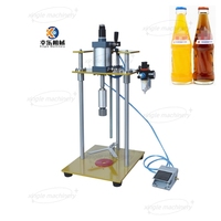 Dranken Bier Aluminium Dop Pers Afdichting Prijzen Semi-Automatische Tafelblad Wijn Glazen Fles Pneumatische Kroon Capping Machine