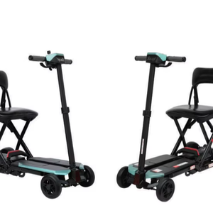 Trottinette électrique pliable portable en alliage d'aluminium à 4 roues, haute qualité, pliage à une touche, pour adultes, autonomie de 15 km, transport en avion - Product Image 1