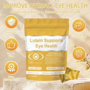 Suministros para la salud ocular Lutein Gummies Cuidado de los ojos Suplemento de vitaminas y minerales con luteína Zeaxantina Gummy Candy para el cuidado de la visión - Product Image 5