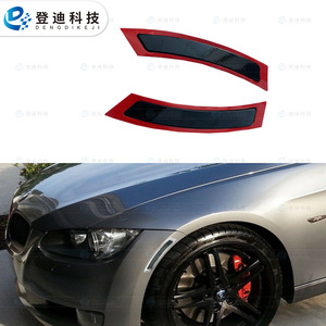 Luces Laterales para BMW Serie 3 E92 E93 328I 325I, Cubiertas de Intermitentes para Guardabarros, Molduras ABS Rojas y Negras 63147162313 - Product Image 1