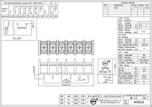 KF35S-8.25mm 20A Screw <b>Terminal</b> Blocks Nickel Plated 300V Iron/Copper/Plastic Black for 22-12AWG PCB Type - Product Image 2