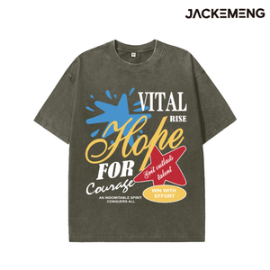 T-shirt Oversize Rétro Streetwear Vital Hope <span class=keywords><strong>Courage</strong></span> – Entrepôt Local USA – Vente en Gros Hip Hop Manches Courtes - Product Image 5