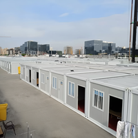 Conteneur d'expédition plat de 20/40 pieds, maison modulaire respirante, style moderne, certifié CE ISO, abri temporaire portable pour