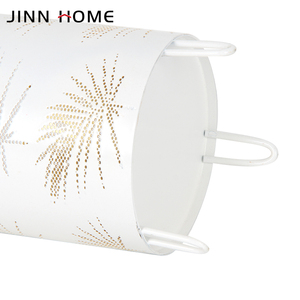 Hot-selling Embossed Gold &amp; <strong>White</strong> <strong>Candlestick</strong> Covers with Hollow-out Patterns - Home Decor - Product Image 5