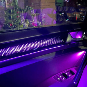 Éclairage intérieur automobile SJC pour Volkswagen <span class=keywords><strong>Golf</strong></span> <span class=keywords><strong>7</strong></span> MK7 2014-2021 LHD/RHD, kit d'éclairage ambiant LED dynamique 64 couleurs - Product Image 3