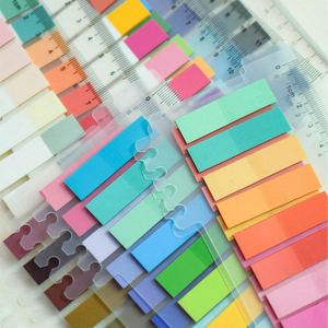 Blocchetti Memo Trasparenti Riutilizzabili con Righello, Autoadesivi e Riposizionabili, Grande Formato, Marca DEXIN, 21*8.5cm, 200 Fogli, Personalizzabili - Product Image 2