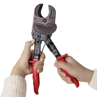Outil de coupe de câbles robuste pour câbles en cuivre et en aluminium jusqu'à 240 mm² Coupe-câbles à cliquet