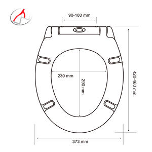 Asiento de inodoro Venta al por mayor Asiento de inodoro de urea de liberación rápida <span class=keywords><strong>Tapa</strong></span> de inodoro antibacteriana Cierre suave con fijación superior - Product Image 6