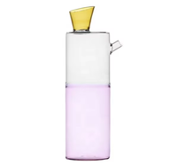 Botol Air Kaca Borosilikat Multi-warna Tahan Panas Buatan Tangan Dengan Desain Kreatif