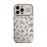 Étuis de téléphone portable en cuir argenté coréen de qualité supérieure pour 16/15, protection antichoc de l'appareil photo, compatible avec 13 11 12