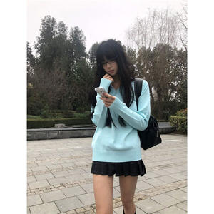 Vente directe d'usine pull en laine de soie pull tricoté à base d'air - Product Image 3