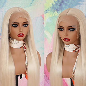 Tête de mannequin demi-corps à double épaule pour présentation de perruques, modèle de teint européen et américain, support de tête de mannequin transfrontalier - Product Image 3