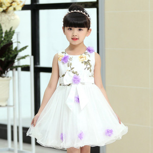 Vestido de Punto para Niña, Color Rosa, Vestidos Casuales para Niñas con Estampado Elegante - Product Image 4