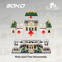 Baka 33221 MOC Street View Palacio de Lujo, Modelo de Ladrillos de Ensamblaje, Kit de Construcción Grande para Adultos, Regalos, Juego de Bloques de Construcción