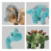 Oyuncak Brachiosaurus dolması peluş dinozor oyuncak çocuklar için uzaktan kumanda peluş kumaşlar yürüyüş oyuncak söylediklerinizi tekrarlayın
