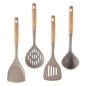 Spatule à fentes en silicone de qualité alimentaire pour la cuisson du poisson, ustensile de cuisine, spatule à œufs en silicone - Product Image 4