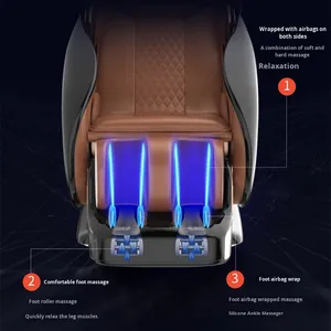 Luxury Home Manual-Wired 150W USB Rechargeable <b>Massage</b> Chair Rail <b>Hand</b> Vibration Full Body Automatic Music 2D Manipulator Zero - Product Image 4