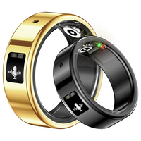 Bague Intelligente SR116 : Suivi de Santé, Traduction IA, Enregistreur Vocal, Contrôle Vidéo Courte, Étanche IP68, Acier Inoxydable