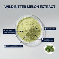 Extrait de melon amer sauvage en poudre avec glycosides de melon amer, à base de plantes, paquet d'échantillons de 20 grammes, livraison gratuite