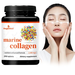 Tabletas <span class=keywords><strong>de</strong></span> Colágeno Marino Aegelwell OEM ODM 2500mg, Favorecen la Elasticidad <span class=keywords><strong>de</strong></span> la Piel, la Salud del Cabello y las Uñas, y <span class=keywords><strong>el</strong></span> Antienvejecimiento, Suplemento Dietético - Product Image 1
