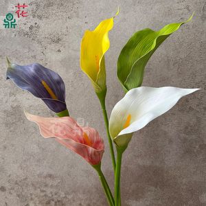 Fleur artificielle en soie EVA Calla Lily, réaliste, pour décoration de mariage - Product Image 3