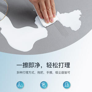 Tapis de chaise rectangulaire antidérapant en cuir pour bureau, salon, bureau d'étude et chambre d'enfant - Product Image 3