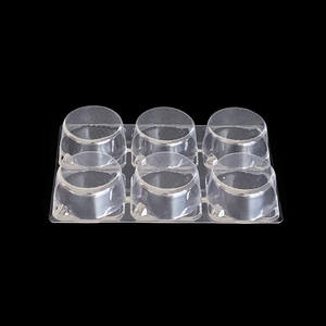 Plateau de nourriture de tarte à la citrouille à <span class=keywords><strong>6</strong></span> compartiments récipient en plastique pour gâteau - Product Image 6