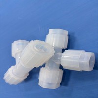 Raccord en T en PFA, connecteur en T à filetage mâle en fluoroplastique, T égal en PFA, joint de tube résistant à la corrosion pour l'électronique semi-conductrice et les laboratoires