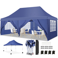 Grande tente de glamping extérieure imperméable, chapiteau personnalisé résistant aux déchirures, au montage facile, avec housse de protection contre la pluie pour fêtes ou réceptions